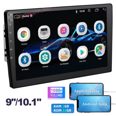 Android 11 Car Stereo Radio 10.1'' GPS Navi WIFI Apple Carplay Audio Quad Core - Image 1 of 4