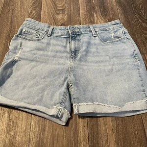 Levi Denim Denizen mittelhohe Damenshorts Größe 8 W28 - Bild 1 von 10