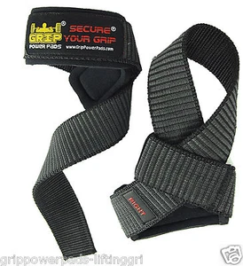 Deluxe Classic Heavy Duty Neoprene Extra Padded Weight Lifting Straps NEW - Picture 1 of 12
