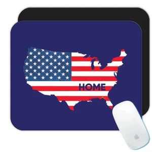 Mousepad de regalo: Mapa de inicio de EE. UU. bandera estadounidense país americano - Imagen 1 de 3