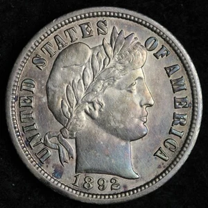 1892/1892-O Major RPD Barber Silver Dime BU *UNCIRCULATED* MS E258 SVCCM - Picture 1 of 3