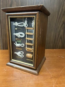 Nudos Náuticos Envíos Gabinete Puerta Madera y Vidrio Caja de Sombra con Una Estantería 8F - Imagen 1 de 17