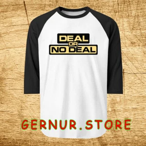 Deal or No Deal Game Show Men's Raglan Black Size S-2XL - Picture 1 of 1