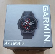 Garmin Fenix 5S Plus , Sapphire black / black band