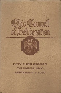 OHIO COUNCIL OF DELIBERATION, 52ND SESSION, COLUMBUS OHIO 1950, MASONIC - Picture 1 of 1