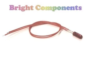 5x Bombilla / Lámpara de Grano Rojo de Trigo: 12V: 3mm: Precableado: 1a CLASE POST - Imagen 1 de 1