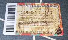 RARE Golden Ticket Coin Pusher Card Willy Wonka Chocolate Factory Timezone Game