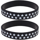  2 Pcs Usa Flag Wristbands Independence Day Party Supplies Prayer Gifts