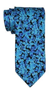 Italo Ferretti Satin Hot Blue Floral Tie - Picture 1 of 1