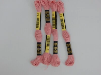 Mouline Special * Embroidery Thread - Medium Pink #776 - 4 Skeins - Image 1 of 3