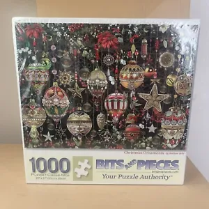 Bits and Pieces Christmas Ornaments 1000 Piece Jigsaw Puzzle 20x27" 46696 NEW - Picture 1 of 7