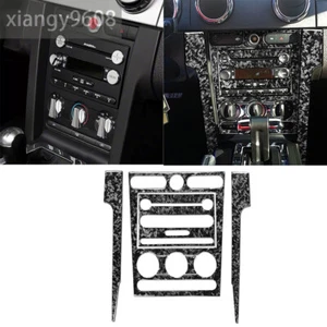 6×Forged Carbon Center Console Panel Trim For Ford Mustang 200520-09 Accessories - Foto 1 di 11
