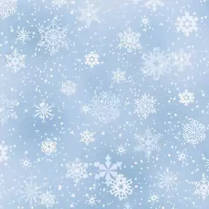 Paesaggio Medley 532 tessuto fiocco di neve blu gelo BTY - Foto 1 di 1