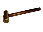 13" Wood Handled BRASS MALLET HAMMER Great for Knock Off Wire Wheels