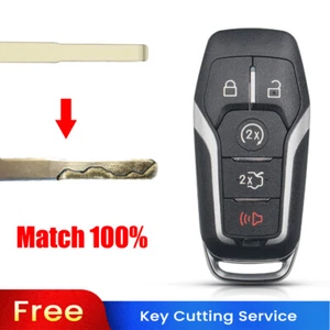 BLADE CUT by PHOTO Remote Key Shell For FORD F150 F250 F350 F450 F55 2015 - 2017 - Imagen 1 de 6