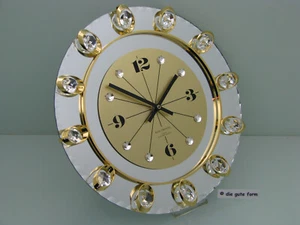 Mondäne edle Wanduhr - -- JUNGHANS Quartz - NACHTMANN Leuchten Design -- - - Bild 1 von 11