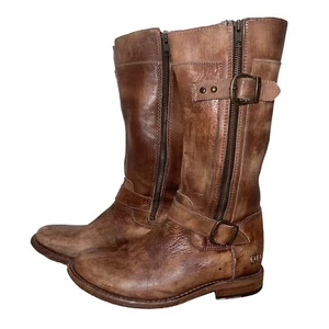 Botas Bed Stu Gogo para mujer 8,5 rústicas marrón cuero envejecido cremallera lateral - Imagen 1 de 16