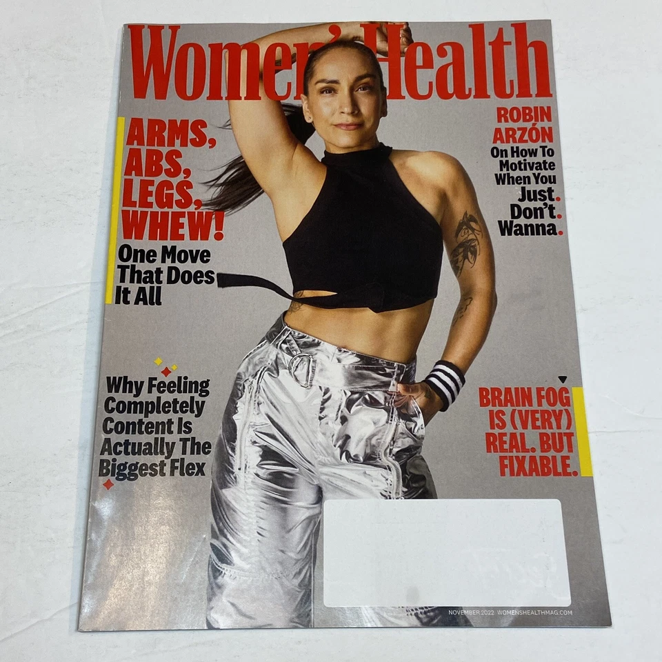 Women's Health Magazine November 2022 Robin Arzon Brain Fog Arms Ab Leg Exercise Foto 1 de 1