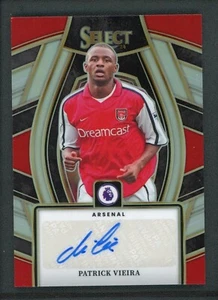 2023-24 PATRICK VIEIRA AUTO PANINI SELECT PREMIER LEAGUE SILVER RED (czytaj) - Zdjęcie 1 z 3