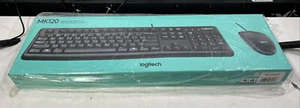 Brand New Logitech MK120 Wired USB 2.0 Desktop Mouse & Keyboard Combo 920-002565 - Picture 1 of 3