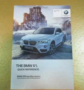 2018 BMW X1 OWNERS MANUAL OEM MINT - Imagen 1 de 8