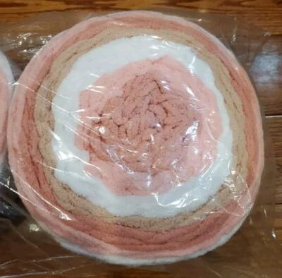 1 Bernat Baby Blanket Stripes Super Bulky6 Yarn Coral Bells Chenille  - Image 1 of 4