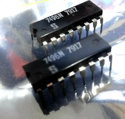 2x N7496N shift register Signetics 7496N 7496 S SA - Image 1 of 2