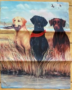 LABRABOR Dog Garden Flag 15 x 11 Black Yellow Chocolate Birds Field VLM1003 Lab - Picture 1 of 1