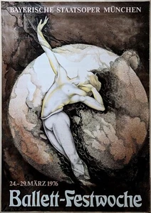 Poster - Bayerische Staatsoper München - Ballett-Festwoche 1976 - Bild 1 von 1