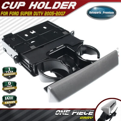 Cenicero gris salpicadero portavasos para Ford F-250 F-350 Super Duty 2005 2006 2007 Foto 1 de 4