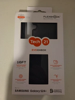 Tech21 Evo check Series Case For Samsung Galaxy S24+ (Plus) BLACK - Image 1 of 2