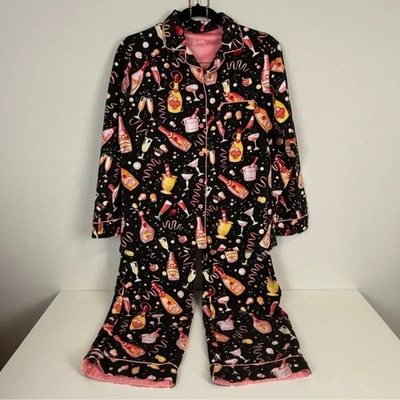 Juego de pijama de franela Nick & Nora Y2K champán S Foto 1 de 4