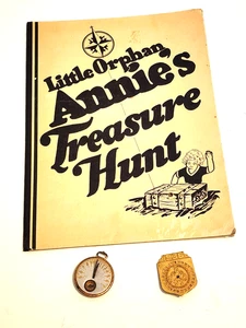 1930's Little Orphan Annie Ovaltine Promo Sundial Decoder & Treasure Hunt Game - Picture 1 of 14