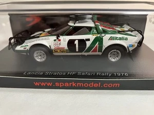 Spark 1/43 Lancha Stratos HF Safari Rally 1976 Alitalia Waldegard Minicar - Picture 1 of 6
