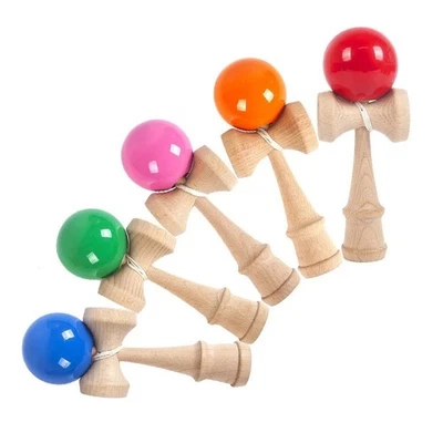 🎁Wooden Toy Kendama Metallic / Pearlescent Edition Wooden Juggling Skill Toy