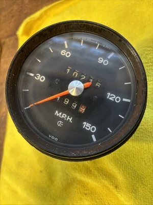 Porsche 911 914 1971-1977 velocímetro 150 mph 911641505020 OEM Foto 1 de 4