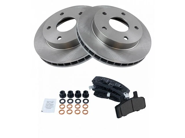 Kit de pastillas de freno delanteras y rotor para Dodge Ram 1500 1994-1999 1998 1997 QP978GV Foto 1 de 1