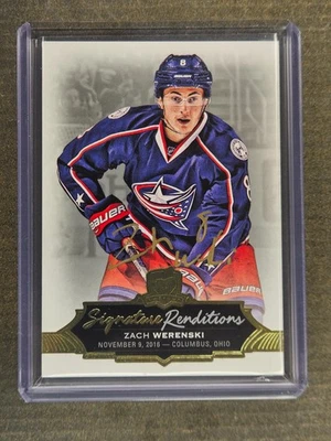 2016-17 Upper Deck The Cup Signature Renditions autógrafo Zach Werenski controle remoto automático - Imagem 1 de 2