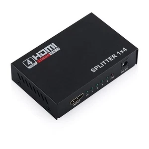 SLTG HDMI Splitter 1 in 4 Output, 1x4 Power Port Powered HDMI Splitter 4 Port... - Picture 1 of 9
