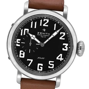 ZENITH UHR PILOT AERONEF TYPE 20 03.1930.681/21.C723 AUTOMATIK SCHWARZ HERREN KOSTENLOSER VERSAND - Bild 1 von 9
