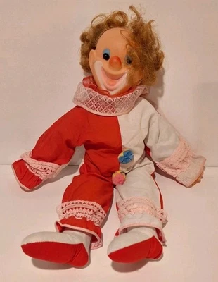 Muñeca Payaso Carnaval Circo Riendo Años 60 Usada De Colección *No Probada  Foto 1 de 3