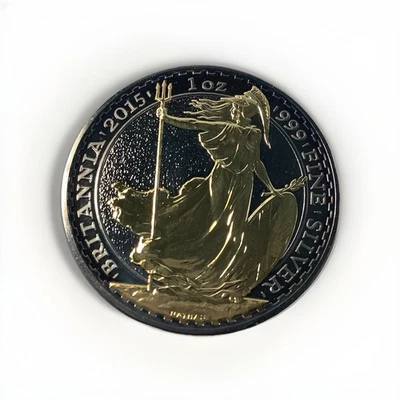 Golden Enigma Edition 2015 UK Britannia 1 oz silver coin - Image 1 of 4