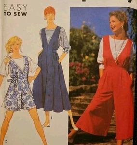Simplicity Misses Easy 2 Lengths Jumpsuit Jumper & Top 6-24 UNCUT Pattern FSHIP  - Picture 1 of 9