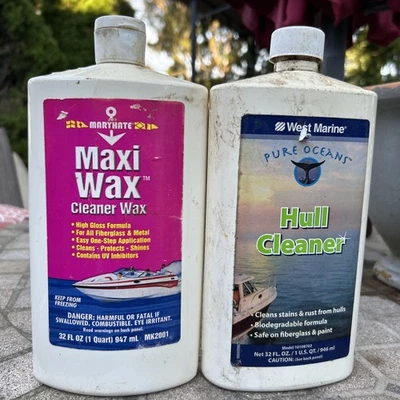 MaryKate Maxi Cleaner Wax MK2001 & Pure Oceans Hull Rust Cleaner - Image 1 of 2