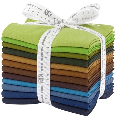 FQ-1380-12 - 12 pcs Fat Quarter Bundle Kona Cotton - Adventure Palette - Image 1 of 2