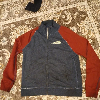 Sudadera Indian Motorcycle Hombre Grande Azul Cremallera Completa  Foto 1 de 4
