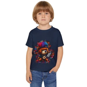 Toddler Children T-shirt Kid Funny Bear Present gift Girl Boy cotton size 2-6 - Picture 1 of 21
