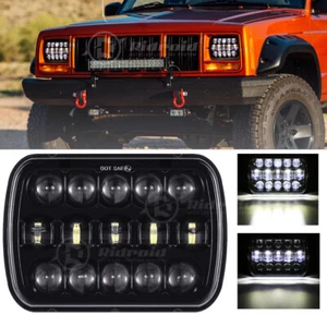 PARA TOYOTA PICKUP TRUCK 7 X 6 PULGADAS NEGRO SELLADO HAZ LED FARO W / H4 BOMBILLA - Imagen 1 de 12