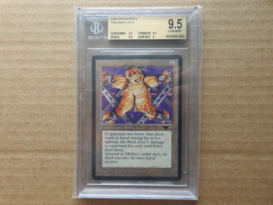 The Rack BGS 9.5 GEM MINT [Antiquities] Mtg Magic Free Tracking! - Image 1 of 2