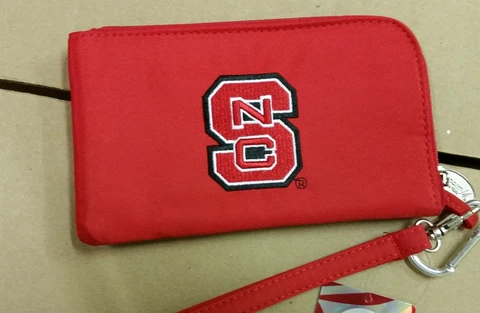 North Carolina State Wolfpack ID Wallet Wristlet Cell Phone Case Charm 14 Purse Cover